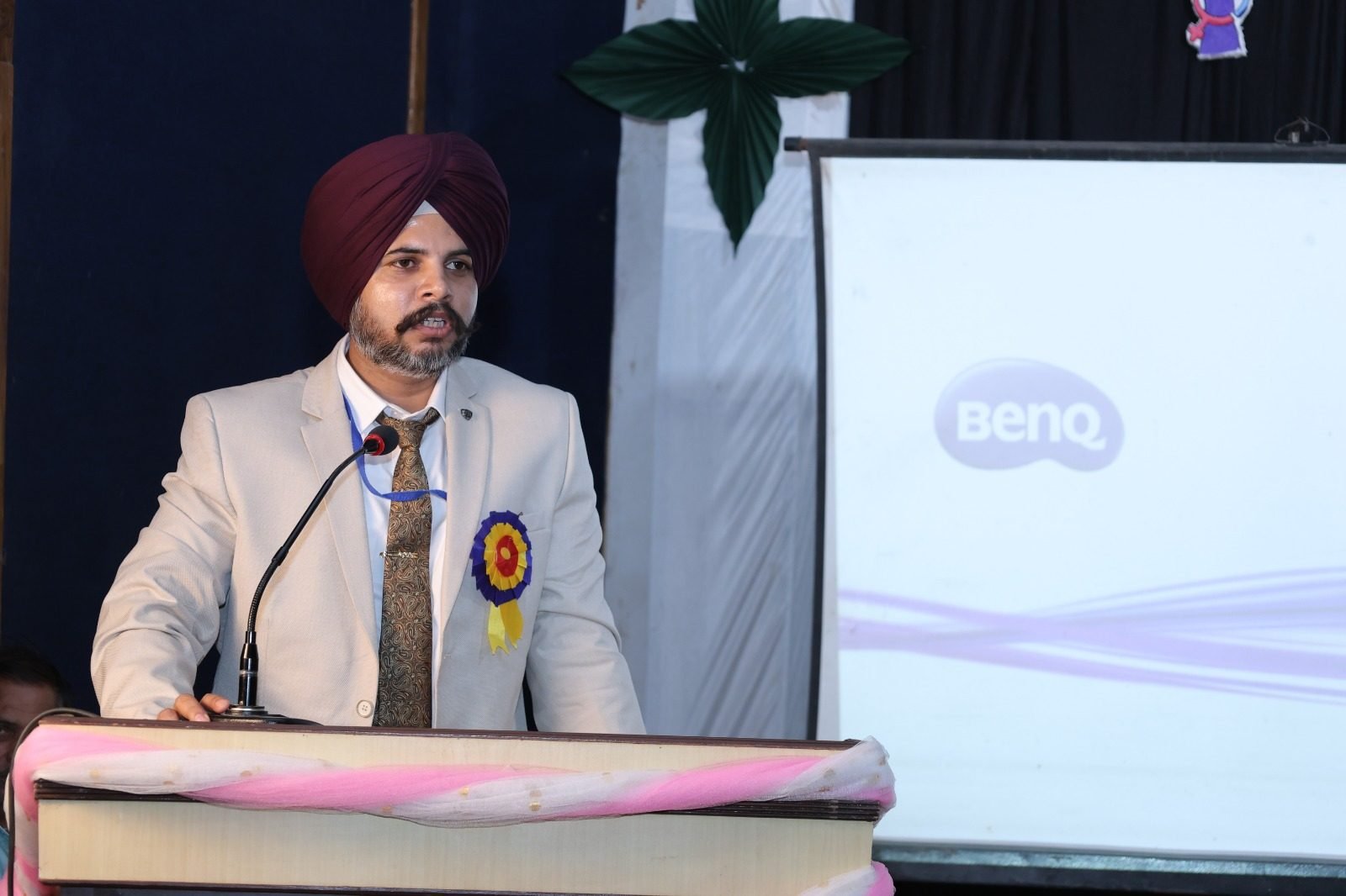Principal Mr. Harminder Singh Chopra addressing the Gender Justice national seminar
